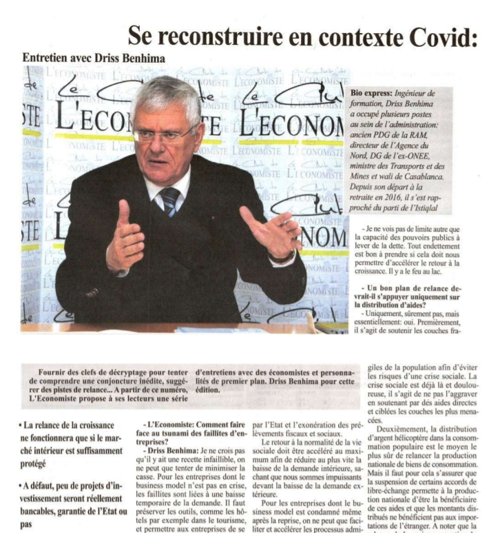 Se reconstruire en contexte Covid: Paroles d'économistes