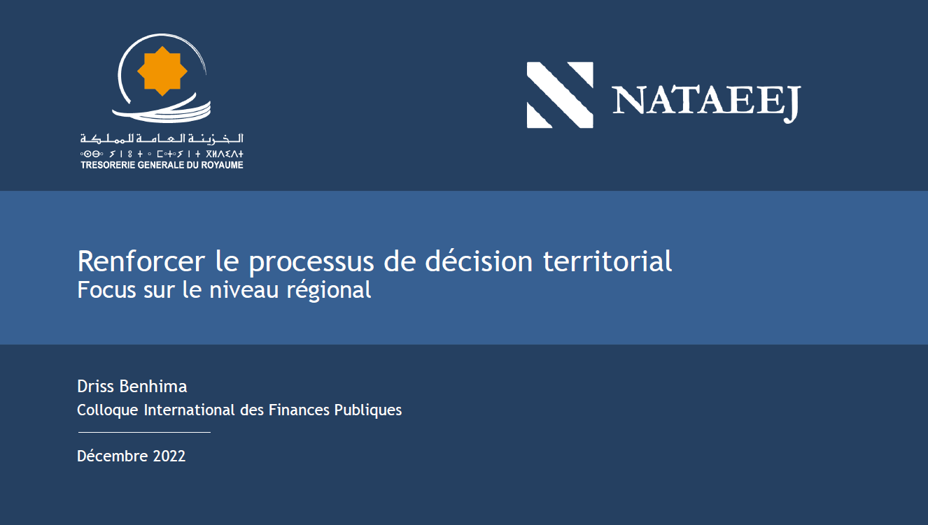 Renforcer le processus de décision territorial : Focus sur le niveau régional