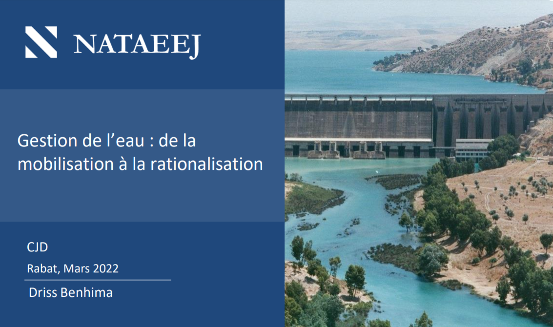 CJID Rabat Mars 2022 Gestion de l’eau: de la mobilisation à la rationalisation
