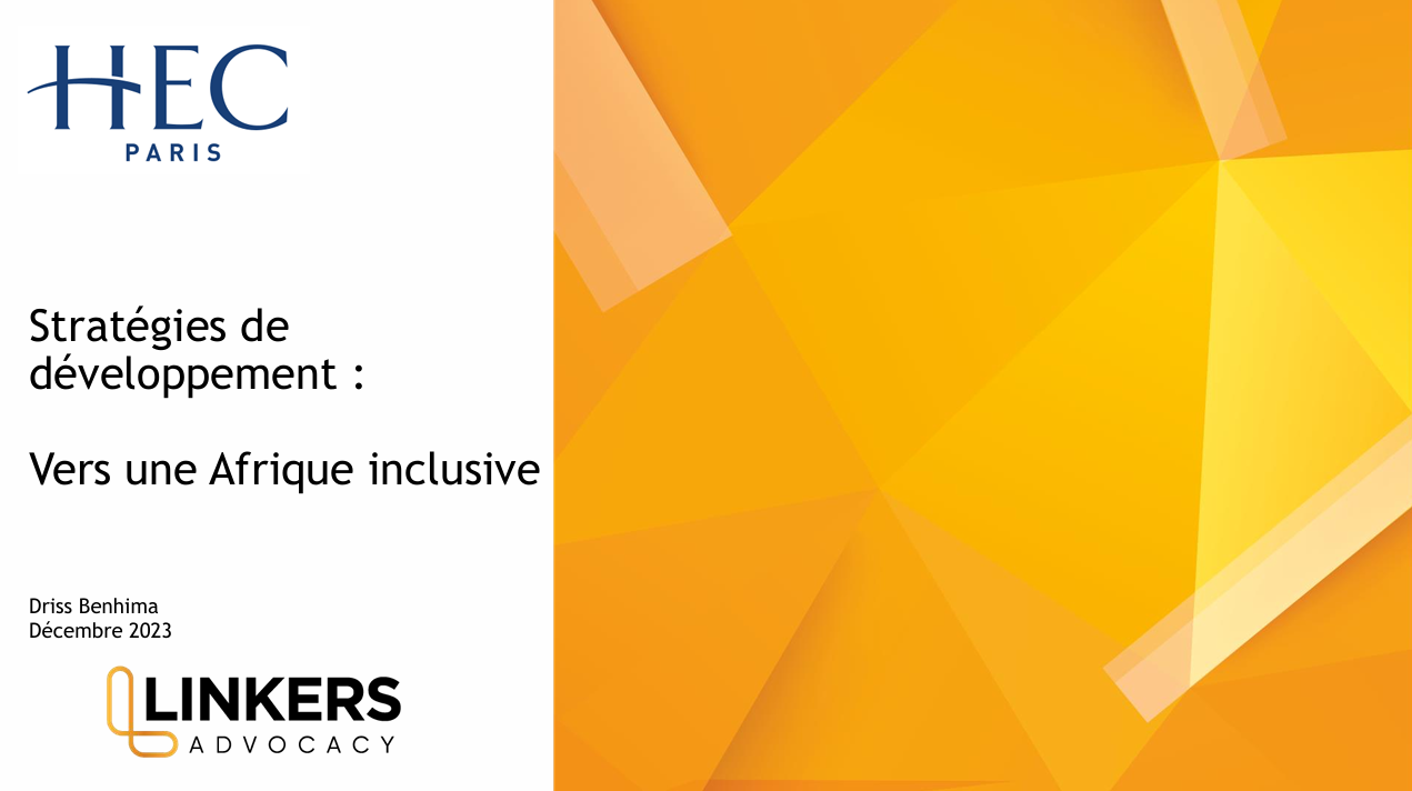 HEC Paris : Stratégies de développement : Vers une Afrique inclusive.