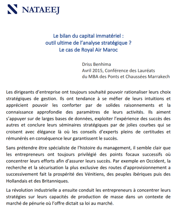 Le bilan du capital immateriel Ponts et Chaussees 2  04_2015